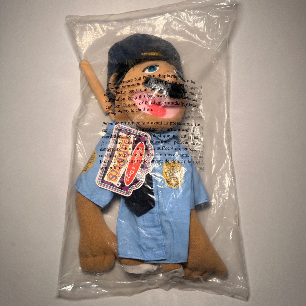 Melissa & Doug Police Officer Puppet‎ Cyrus Cy Wren Blue NIB Brooklyn T Guy SML